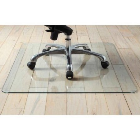 Sp Richards Lorell® Tempered Glass Chair Mat for Hard Floors and Carpets - 50"L x 44"W LLR82834